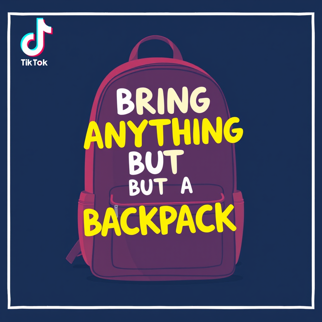 Bring Anything But a Backpack