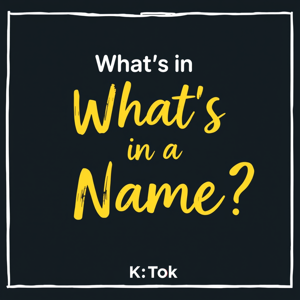 What’s in a Name?